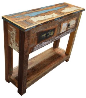 Recycle Wood Console Table